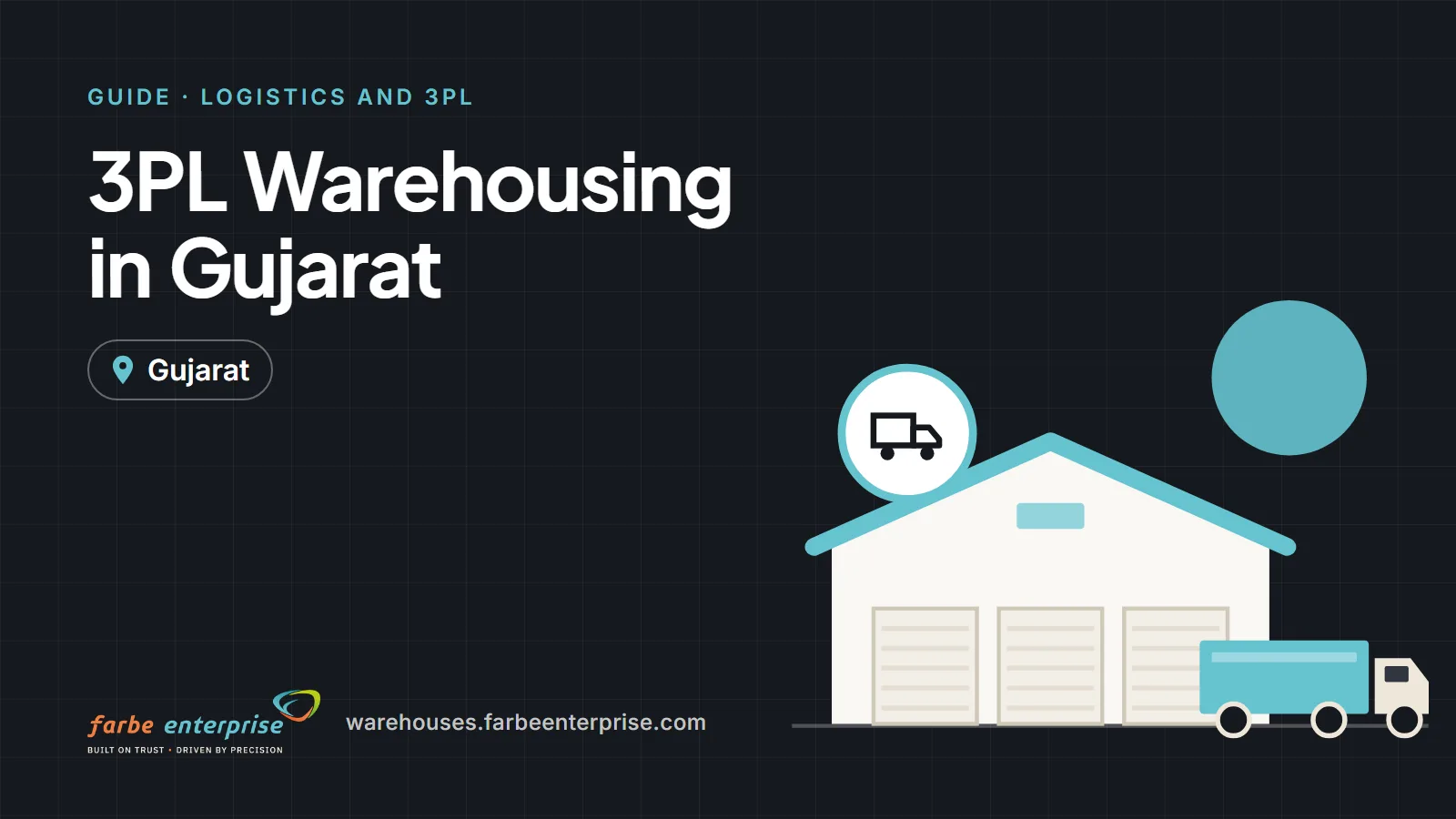 Cover image for “3PL Warehousing in Gujarat: How Third-Party Warehousing Can Help Businesses”, a Farbe Warehouses guide