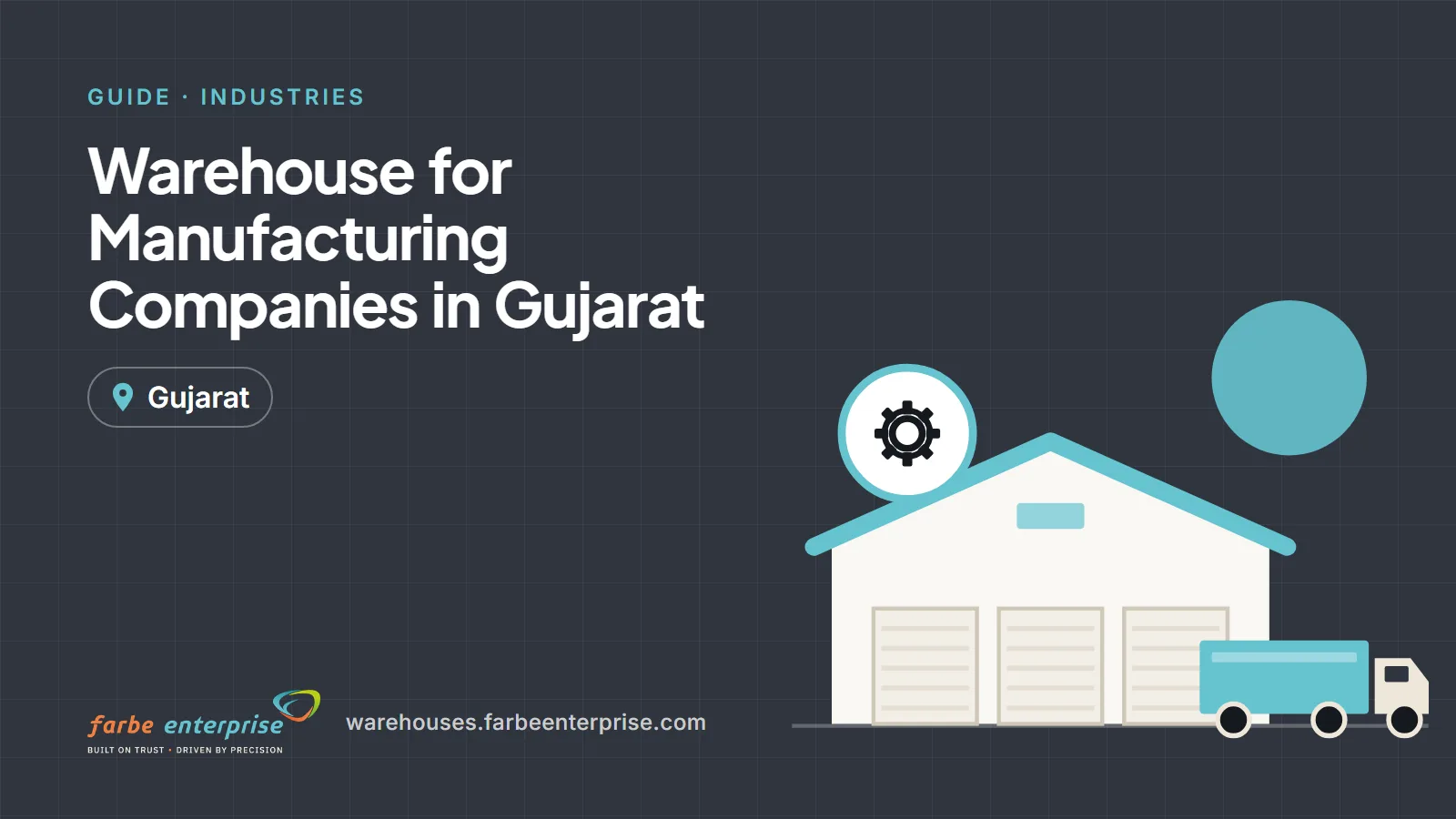 Cover image for “Warehouse for Manufacturing Companies in Gujarat: Storage and Distribution Solutions”, a Farbe Warehouses guide